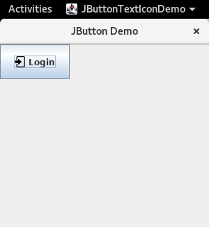 Swing JButton with text and icon