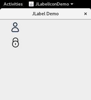 Swing JLabel with icon