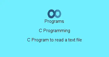 C Program to read a text file