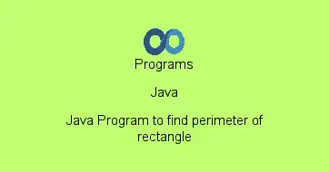 Java Program to find perimeter of rectangle
