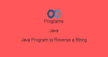 Java Program to Reverse a String