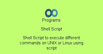 Shell Script to execute different commands on UNIX or Linux using script