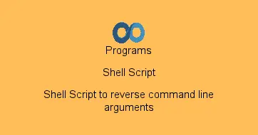 Shell Script to reverse command line arguments