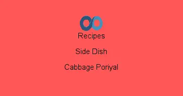 Cabbage Poriyal