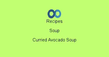 Curried Avocado Soup