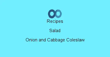 Onion and Cabbage Coleslaw