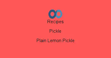 Plain Lemon Pickle